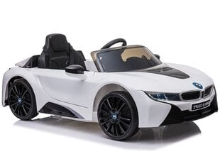 Электрический автомобиль для детей BMW I8 JE1001, белый цена и информация | Электромобили для детей | kaup24.ee