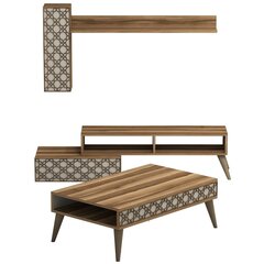 Комплект мебели для гостиной Kalune Design 845(III), темно-коричневый цена и информация | Секция КАЛАБРИНИ I, белая | kaup24.ee