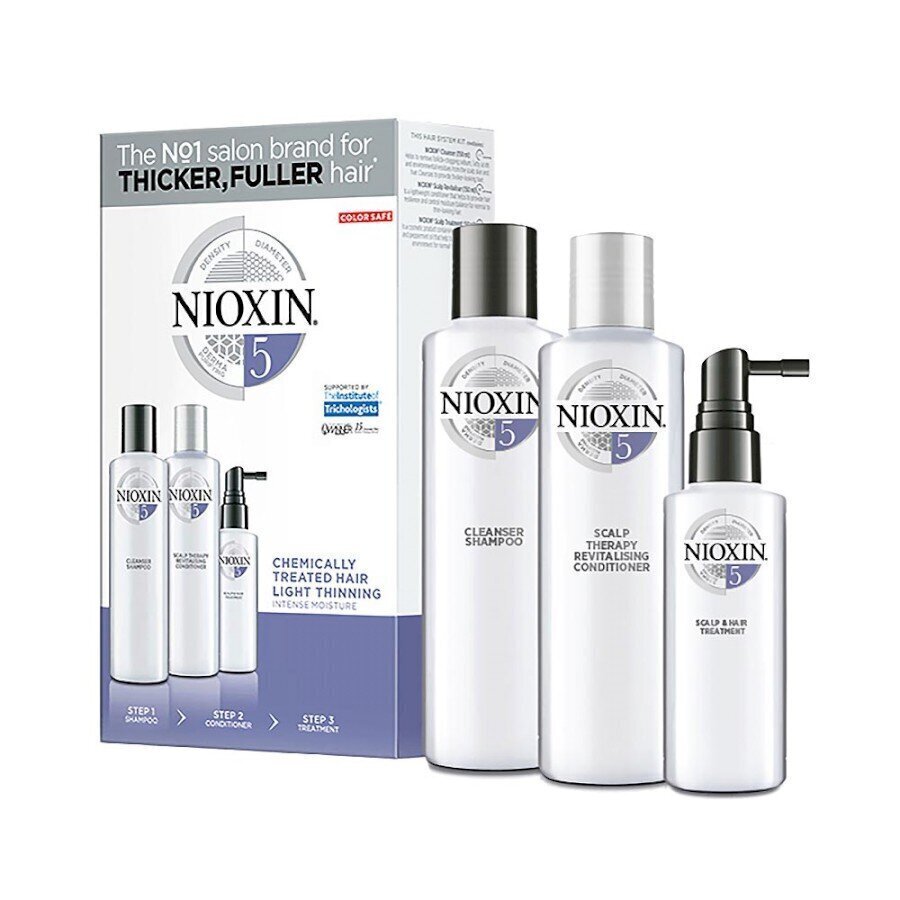 Komplekt Nioxin 3D Care System 5: šampoon 300 ml + palsam 300 ml + seerum 100 ml hind ja info | Šampoonid | kaup24.ee