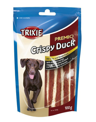 Trixie maius koertele, krõbeda pardi ribad, 100 g hind ja info | Maiustused koertele | kaup24.ee