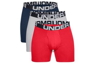 Lühikesed püksid meestele Under Armour Charged Cotton 6IN 3 Pack 1363617-600, 3 tk цена и информация | Мужские трусы | kaup24.ee