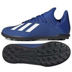 Poiste jalgpallijalatsid adidas X 19.3 TF J EG7172, sinine цена и информация | Футбольные бутсы | kaup24.ee