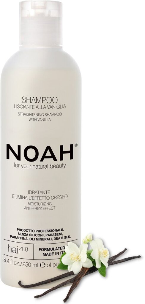 Šampoon Noah sirgendav vaniljeekstraktiga 250ml 1.8 цена и информация | Šampoonid | kaup24.ee