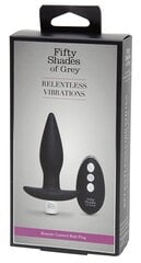 Fifty Shades of Grey vibreeriv anaaltapp Relentless Vibrations Remote Control Butt Plug hind ja info | Anaallelud | kaup24.ee