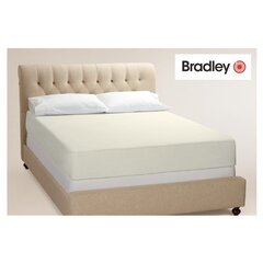 Простыня на резинке Bradley, 90 x 200 см, ваниль цена и информация | Простыни | kaup24.ee