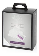 Fifty Shades of Grey kaardid Play Nice Date Night Idea Cards hind ja info | Erootilised kingitused ja suveniirid | kaup24.ee