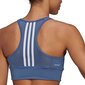 Naiste spordirinnahoidja Adidas 3-Stripes Sport Bra Top W GL3808, sinine hind ja info | Rinnahoidjad | kaup24.ee