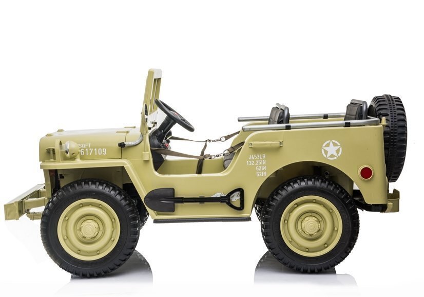 Elektriauto lastele Jeep JH101, khaki цена и информация | Laste elektriautod | kaup24.ee