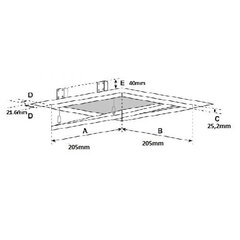 Alumiiniumist kontroll-luuk (värvitav), 200x200x25 mm hind ja info | Isolatsiooni- ja tihendus pakkematerjal | kaup24.ee