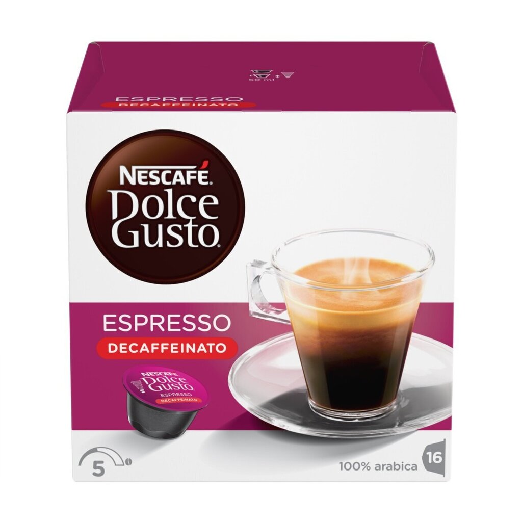 Märki Nescafé Dolce Gusto 60658 Espresso Decaffeinato (16 uds) цена и информация | Kohv, kakao | kaup24.ee