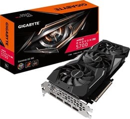 Gigabyte GV-R57GAMING OC-8GD AMD, 8 GB, Radeon RX 5700, GDDR6, PCI-E 4.0 x 16, Processor frequency 1625  MHz, HDMI ports quantity 1, Memory clock speed 14000  MHz цена и информация | Видеокарты | kaup24.ee