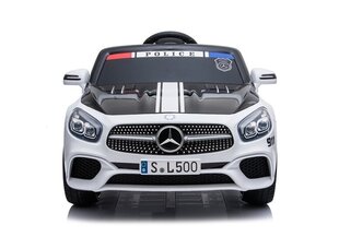 Электромобиль для детей Mercedes SL500 Police, белый цена и информация | Электромобили для детей | kaup24.ee