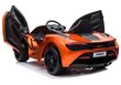 Elektriauto lastele McLaren 720S, oranž lakitud hind ja info | Laste elektriautod | kaup24.ee