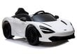 Elektriauto lastele McLaren 720S, valge цена и информация | Laste elektriautod | kaup24.ee