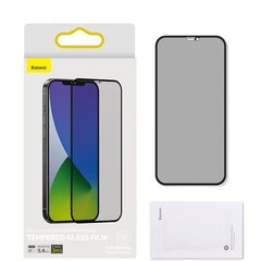 Защитное стекло Baseus 2x Full screen 0.3 мм Anti Spy Light tempered glass with a frame для iPhone 12 mini цена и информация | Защитные пленки для телефонов | kaup24.ee