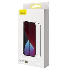 Kaitseklaas Baseus 2x Full screen 0,25 mm tempered glass with a frame telefonile iPhone 12 mini hind ja info | Ekraani kaitsekiled | kaup24.ee