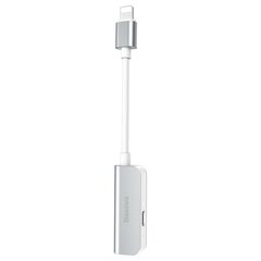 Adapter Baseus L50, Lightning to Lightning (Female) + kõrvaklappide pesa 3,5 mm (Female), valge (CALL50-02) цена и информация | Адаптеры и USB-hub | kaup24.ee