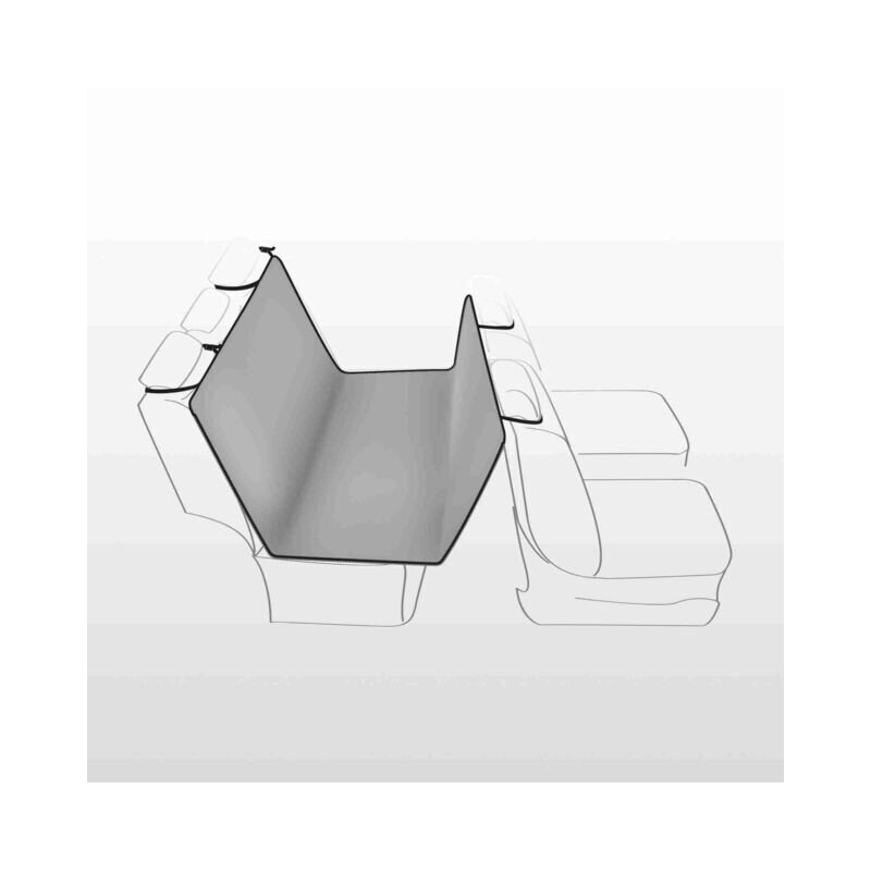 TRIXIE Autoistme kate, külgedega kitsas, jagatav 0,5x1,45 m, must цена и информация | Reisimise tarvikud | kaup24.ee