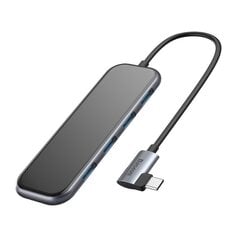 Adapteri jaotur Baseus Multi-Function Hub Type-C į Usb3.0*4+Pd, tumehall CAHUB-EZ0G hind ja info | Mobiiltelefonide kaablid | kaup24.ee