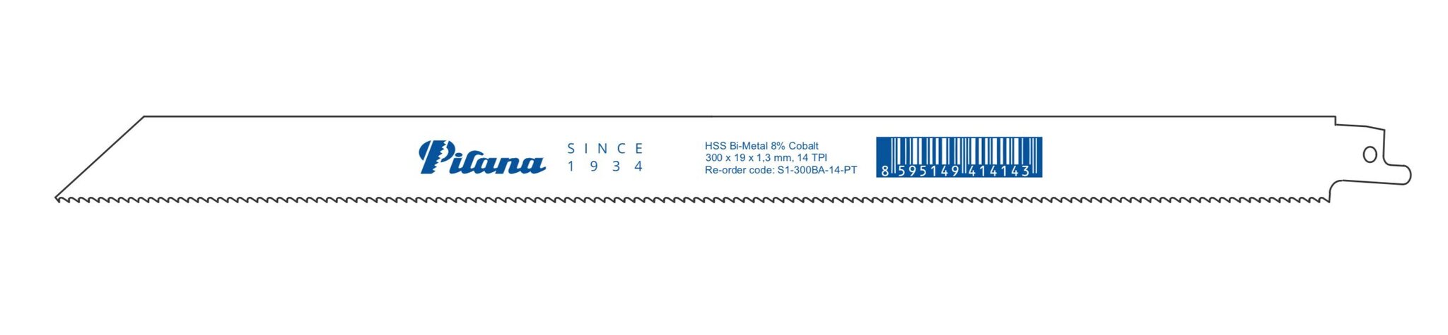 Otssaetera metallile PILANA 300mm 14TPI hind ja info | Käsitööriistad | kaup24.ee