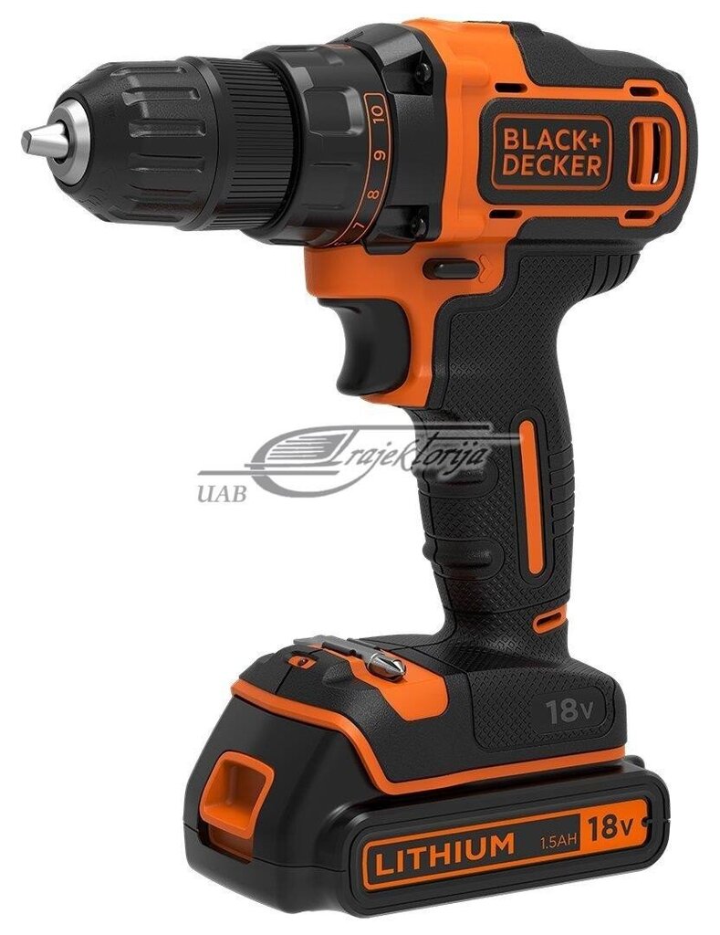 Akukruvikeeraja/trell Black&Decker BDCDD186 18V hind ja info | Akutrellid ja akukruvikeerajad | kaup24.ee