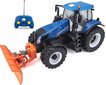 Raadio teel juhitav traktor lumesahaga MAISTO TECH 1:16 New Holland, 82303 цена и информация | Poiste mänguasjad | kaup24.ee