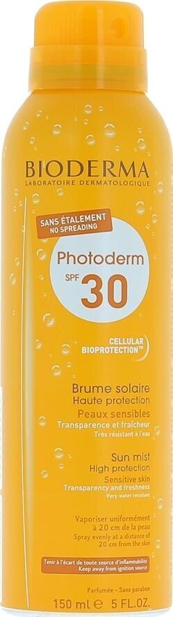 Päikesekreemi kehasprei Bioderma Photoderm SPF30, 150 ml hind ja info | Päikesekreemid | kaup24.ee