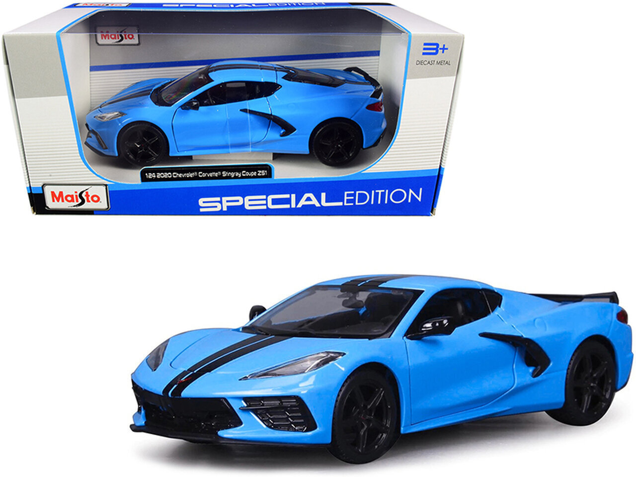 Mudelauto MAISTO Die Cast 1:24 Chevrolet Corvette Stingray Z51 Coupe, 31527 цена и информация | Poiste mänguasjad | kaup24.ee