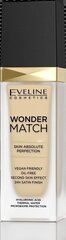 Jumestuskreem, mis ühtlustub nahaga Eveline Wonder Match 05 Light Porcelain, 30 ml цена и информация | Пудры, базы под макияж | kaup24.ee