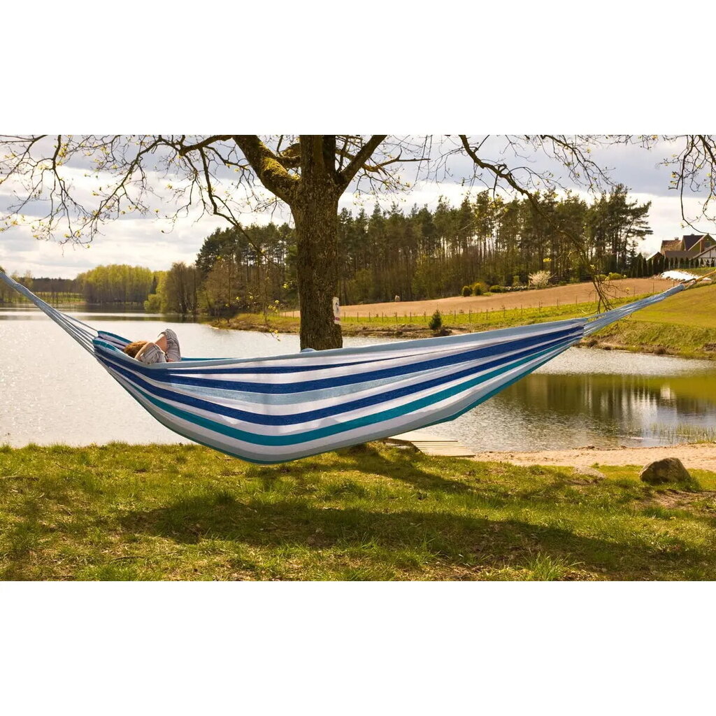 Kahekohaline võrkkiik Royokamp Classic XXL 250x150cm, sinine цена и информация | Võrkkiiged | kaup24.ee