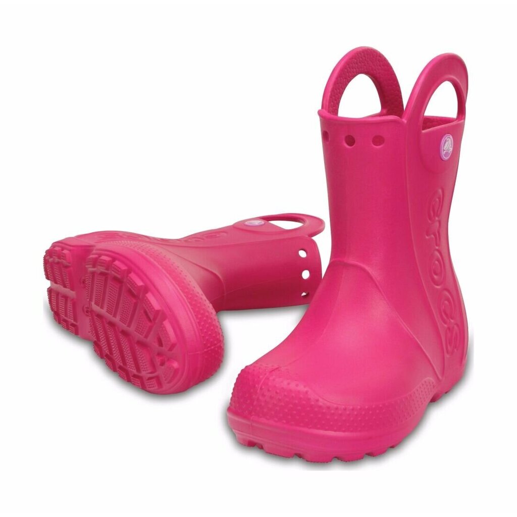 Tüdrukute kummisaapad Crocs™ Handle It Rain Boots цена и информация | Laste kummikud | kaup24.ee
