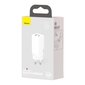 Laadija Baseus GaN2 Lite, 65W USB / USB Typ C, 3.0 (galliumnitriid), valge (CCGAN2L-B02) hind ja info | Mobiiltelefonide laadijad | kaup24.ee