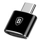 Baseuse USB-C-tüüpi USB-adapter 2.4A (must) цена и информация | Mobiiltelefonide kaablid | kaup24.ee