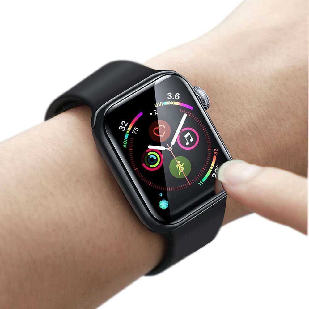 Baseus 0,2 mm karastatud klaasist pehme ekraanikaitse 44 mm Apple Watch 4 jaoks hind ja info | Nutikellade ja nutivõrude tarvikud | kaup24.ee