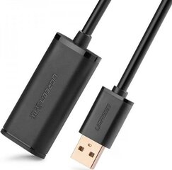 USB 2.0 pikenduskaabel UGREEN US121, aktiivne, 5 m, must hind ja info | Mobiiltelefonide kaablid | kaup24.ee