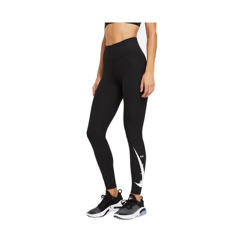 Nike Retuusid W Nk Swoosh Run Tight 7/8 Black цена и информация | Naiste spordiriided | kaup24.ee