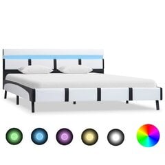 Каркас кровати со светодиодом, 140х200 см, белая цена и информация | Кровати | kaup24.ee