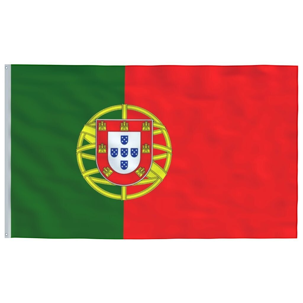 vidaXL Portugali lipp 90 x 150 cm hind ja info | Lipud ja tarvikud | kaup24.ee