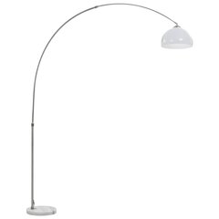 vidaXL kaarjas lamp 60 W, hõbedane, E27 200 cm hind ja info | Põrandalambid | kaup24.ee