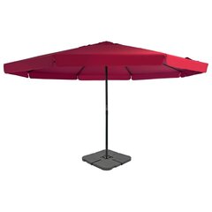 vidaXL õue päikesevari kaasaskantava alusega, punane hind ja info | Päikesevarjud, markiisid ja alused | kaup24.ee