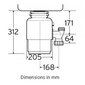 InSinkErator ISE Evolution 100 hind ja info | Toidujäätmete purustajad | kaup24.ee