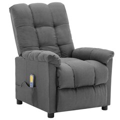 Откидывающееся массажное кресло, светло-серое цена и информация | Кресла в гостиную | kaup24.ee