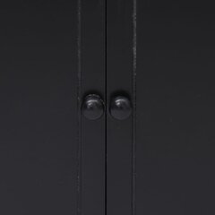 vidaXL puhvetkapp, must, 60 x 30 x 75 cm, Paulownia puit hind ja info | Elutoa väikesed kapid | kaup24.ee