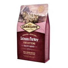 Carnilove Salmon & Turkey for Kittens kassitoit 400g цена и информация | Сухой корм для кошек | kaup24.ee