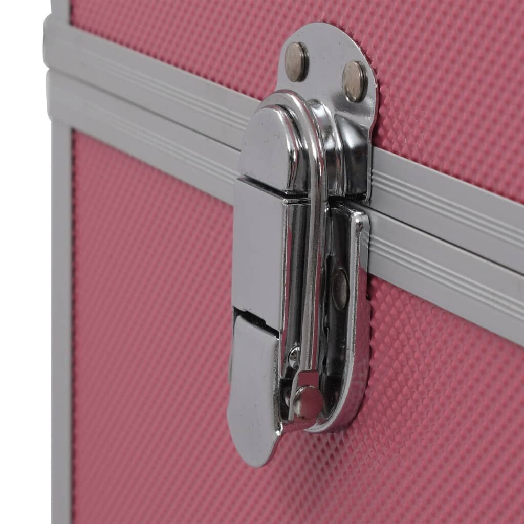 vidaXL jumestuskohver, 37 x 24 x 40 cm, roosa, alumiinium цена и информация | Meigikotid, lauapeeglid | kaup24.ee