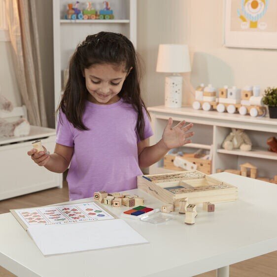 Tähtede ja numbritega templikomplekt MELISSA & DOUG Deluxe hind ja info | Aplikatsioonid, dekoratsioonid, kleebised | kaup24.ee