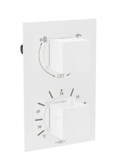 Varjatud dušikomplekt termostaadiga Mexen Cube 6in1, 30x30 cm, White цена и информация | Душевые комплекты и панели | kaup24.ee