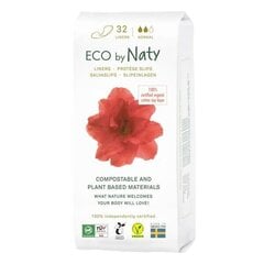 Hügieenisidemed Eco by Naty Normal, 32 tk. hind ja info | Tampoonid, hügieenisidemed, menstruaalanumad | kaup24.ee