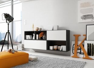 4 rippkapi komplekt Cama Meble Roco 16, must/valge цена и информация | Полки | kaup24.ee