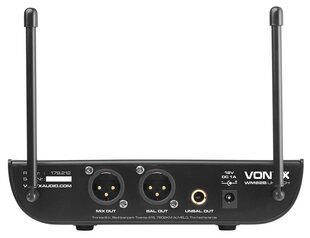 Vonyx WM82 digitaalne UHF 2-kanaliline juhtmevaba mikrofonikomplekt hind ja info | Mikrofonid | kaup24.ee